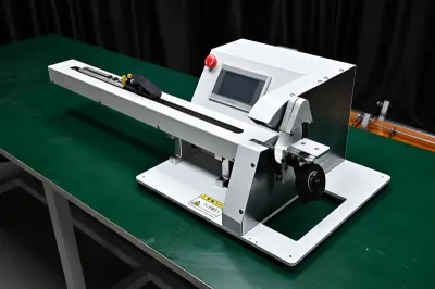 Adhesive Tape Wrapping Machine with Single-Side Wire Pulling JW-303K-1.0m