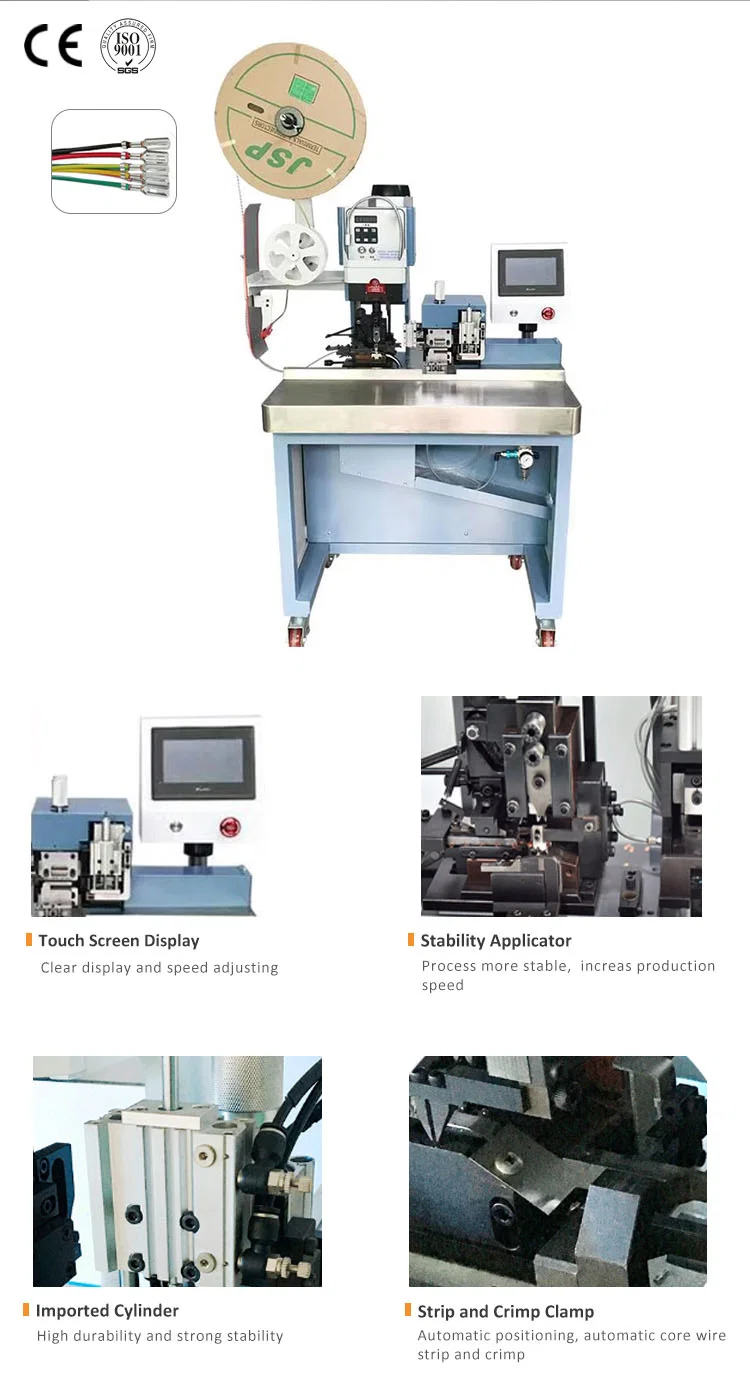  Wire Stripping Crimping Terminal, Crimping Terminal Machine, Cable Strip And Crimp Equipment, Multi-core Cablestripping Crimping Machine, Cable Inner Wires Stripping Crimping Machine, Inner Wires Stripping Crimping Machine